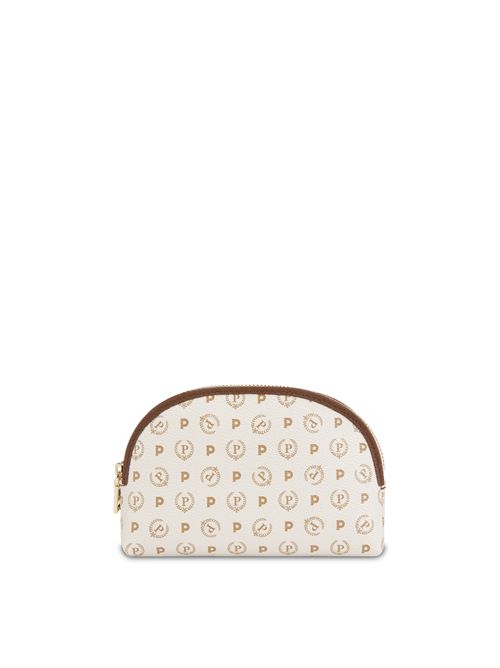 Pouch Heritage Logo Classic Avorio/marrone POLLINI | TE5300PP05Q11/10C